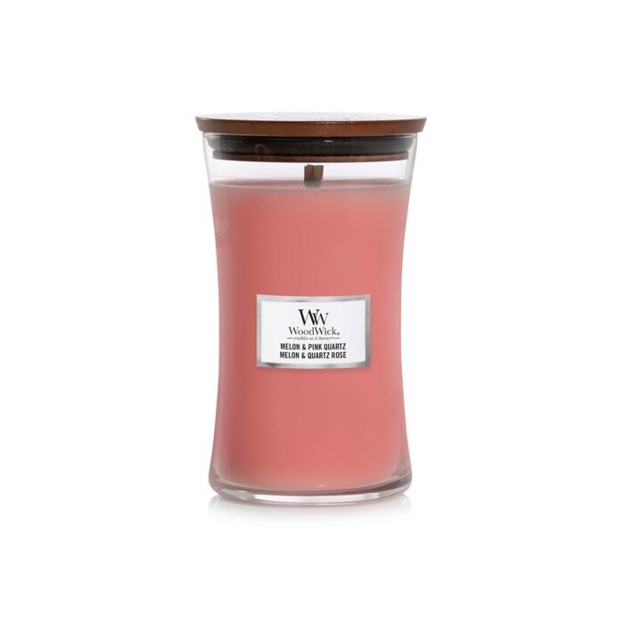 Woodwick Large Jar - Melon & Pink Quartz